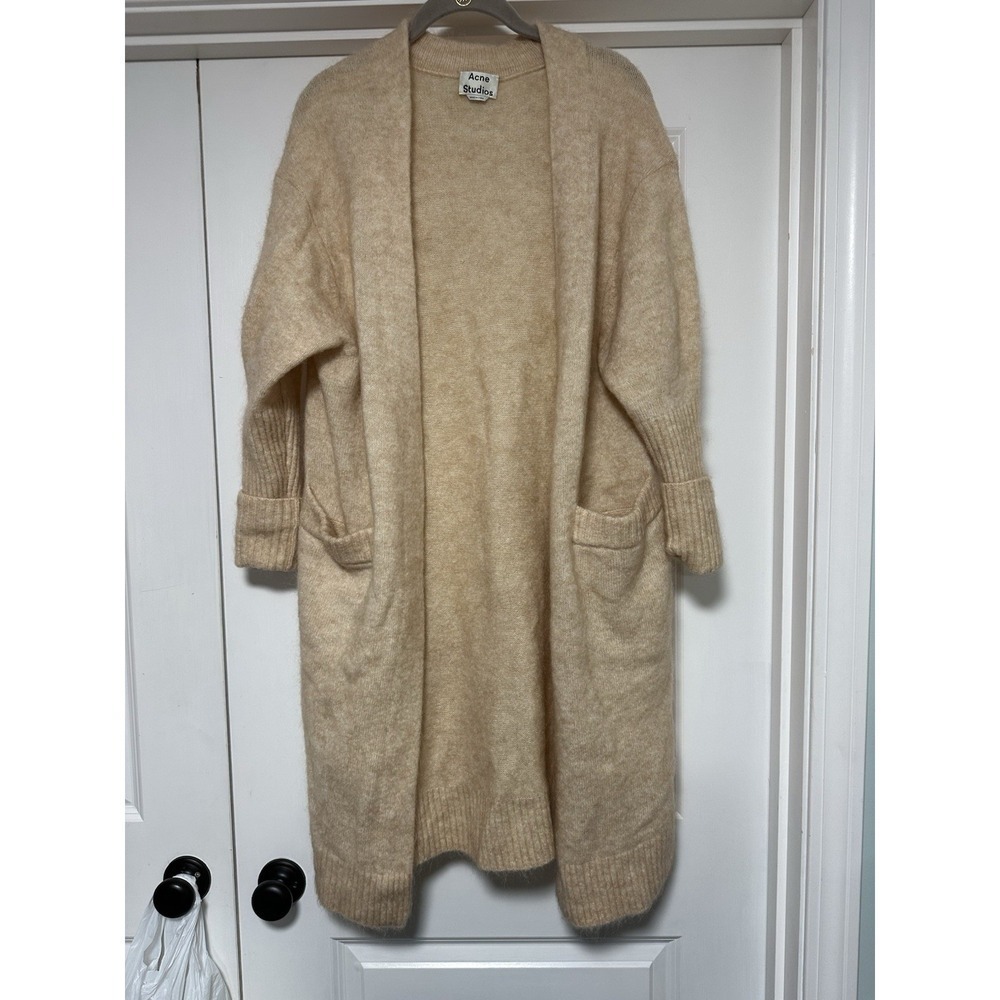 Acne Studios Women's Raya Mohair Open Cardigan Sweater, Size Small